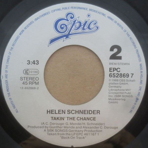 Helen Schneider : Working Girl (7", Single)