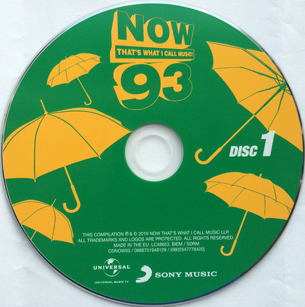 Various : Now That's What I Call Music! 93 (2xCD, Comp)