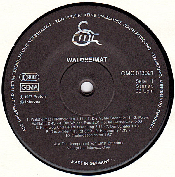 Ernst Brandner : Waldheimat (LP, Album)