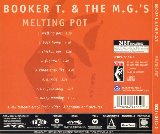 Booker T & The MG's : Melting Pot (CD, Album, Enh, RE, RM, Dig)