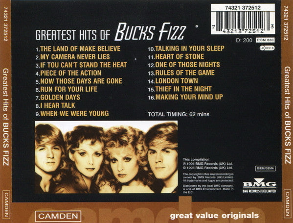 Bucks Fizz : Greatest Hits Of (CD, Comp)