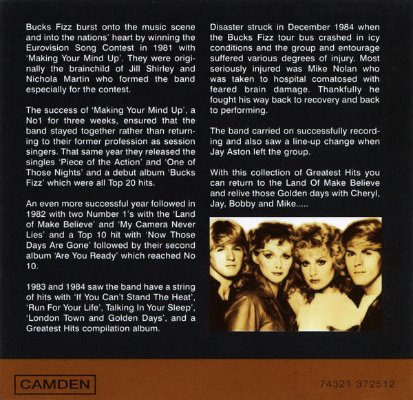 Bucks Fizz : Greatest Hits Of (CD, Comp)