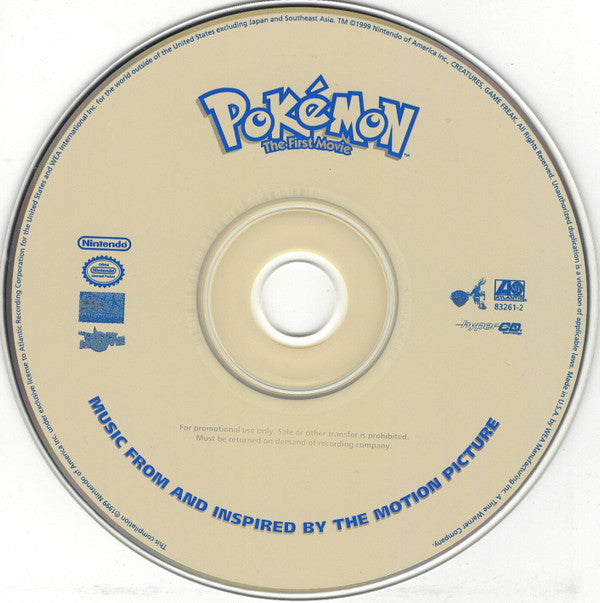 Various : Pokémon The First Movie (Music From And Inspired By The Motion Picture) (CD, Comp, Enh, Promo)