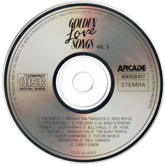 Various : Golden Love Songs Volume 3 (CD, Comp)