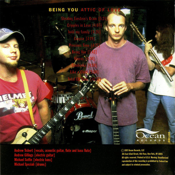 Attic Of Love : Being You (CD, Album)