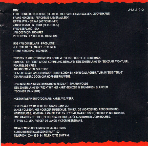 Splitsing : Recht Uit Het Hart (CD, Album)