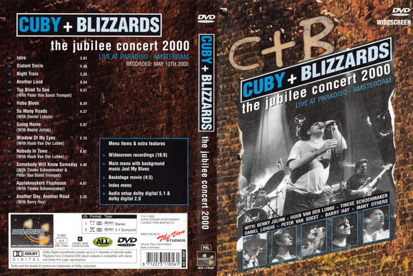 Cuby + Blizzards : The Jubilee Concert 2000, Live At Paradiso, Amsterdam (DVD-V, PAL, Dol)