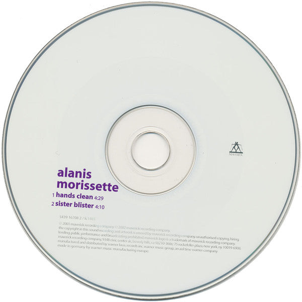 Alanis Morissette : Hands Clean (CD, Single, Car)