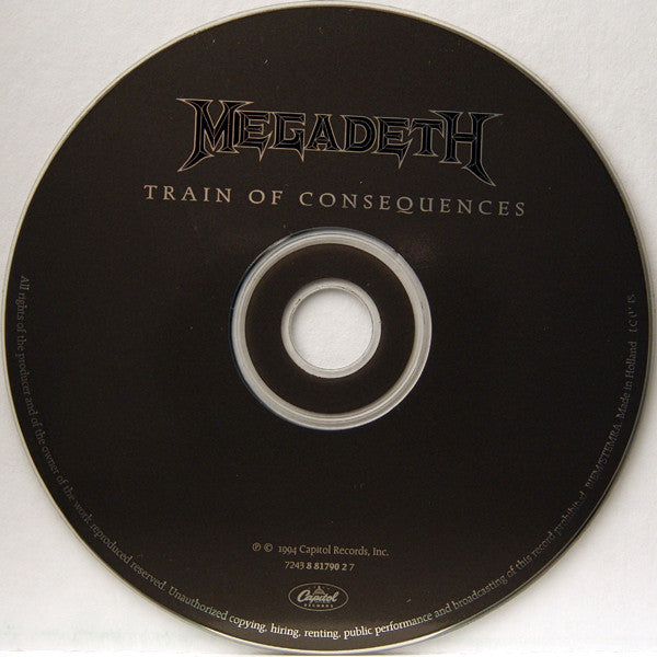 Megadeth : Train Of Consequences (CD, Single, S/Edition, Spe)