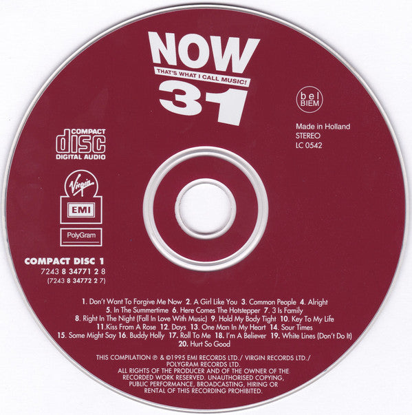 Various : Now That's What I Call Music! 31 (2xCD, Comp)
