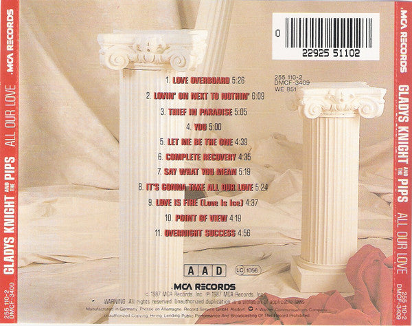 Gladys Knight And The Pips : All Our Love (CD, Album)