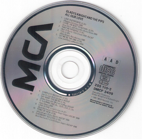 Gladys Knight And The Pips : All Our Love (CD, Album)