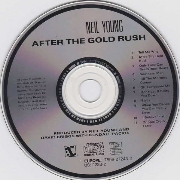 Neil Young : After The Gold Rush (CD, Album, RE, RP)