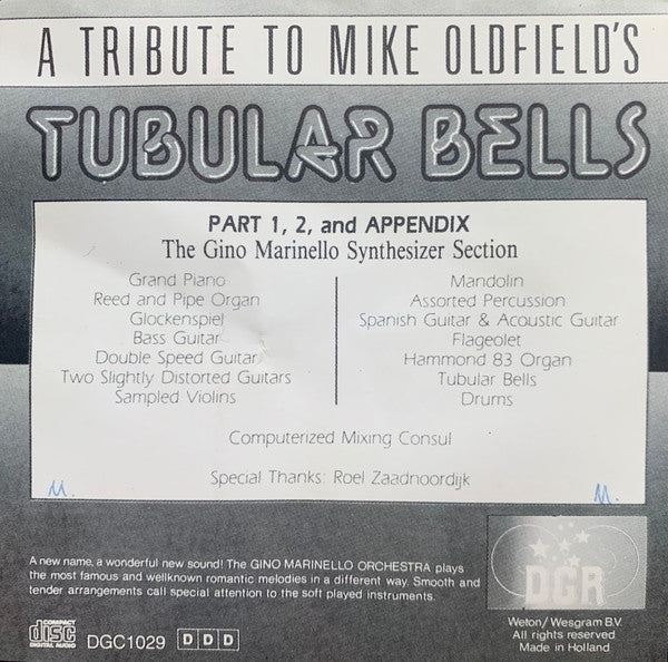 The Gino Marinello Synthesizer Section : A Tribute To Mike Oldfield´s Tubular Bells (CD, Album)