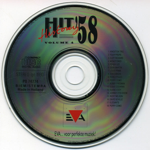 Various : Hit History '58 - Volume 4 (CD, Comp)