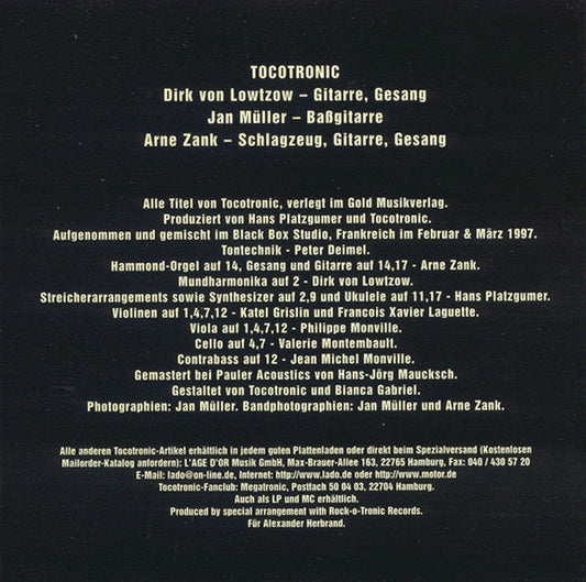 Tocotronic : Es Ist Egal, Aber (CD, Album)
