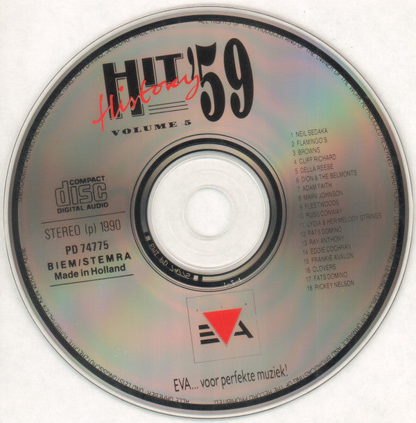 Various : Hit History '59 - Volume 5 (CD, Comp)