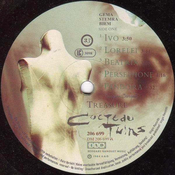 Cocteau Twins : Treasure (LP, Album)