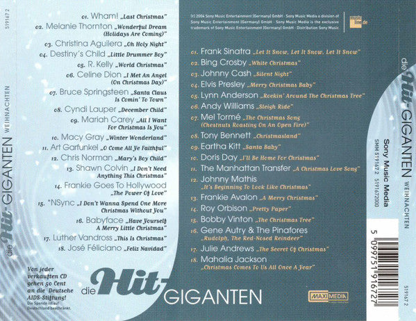 Various : Die Hit-Giganten Weihnachten (2xCD, Comp)