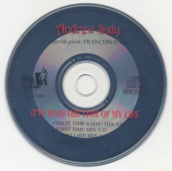 Andrew Sixty : (I've Had) The Time Of My Life (CD, Maxi)