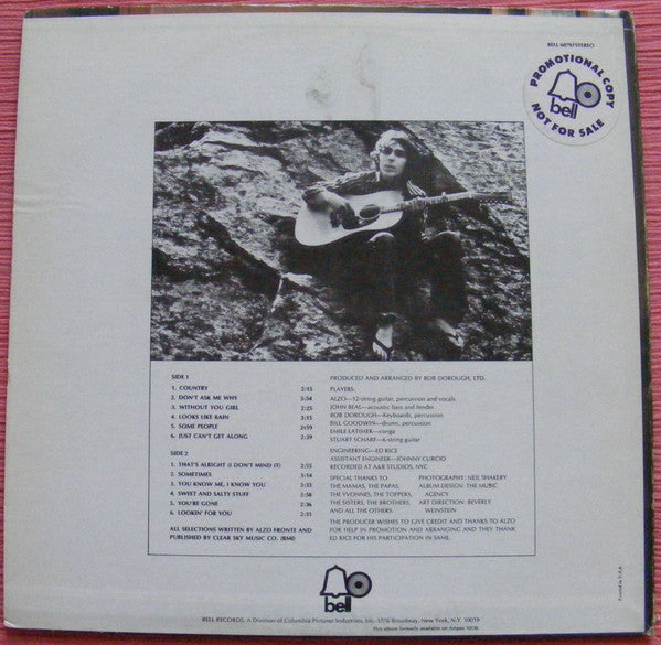 Alzo Fronte : Alzo (LP, Album, RE, Bes)