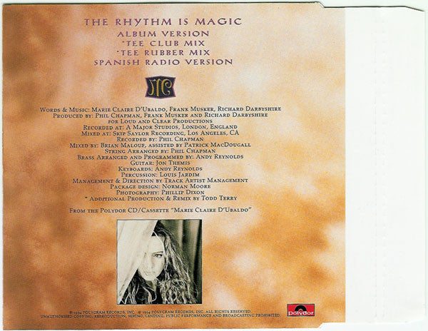 Marie-Claire D'Ubaldo : The Rhythm Is Magic (CD, Maxi)