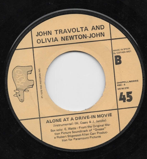 John Travolta And Olivia Newton-John : You're The One That I Want (Tu Eres A Quien Yo Quiero) (7", Single)