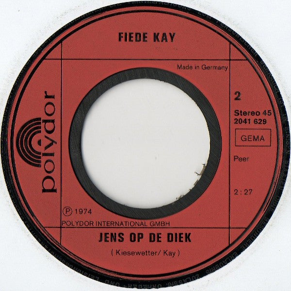 Fiede Kay : Herrn Pastor Sin Koh (Sing Man To) (7", Single)