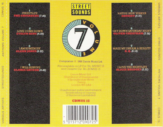 Various : Anthems Volume 7 (CD, Comp)