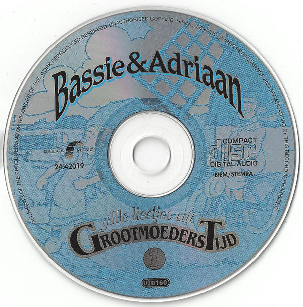 Bassie & Adriaan : 60 Liedjes Uit Grootmoederstijd 1 (CD, Album)