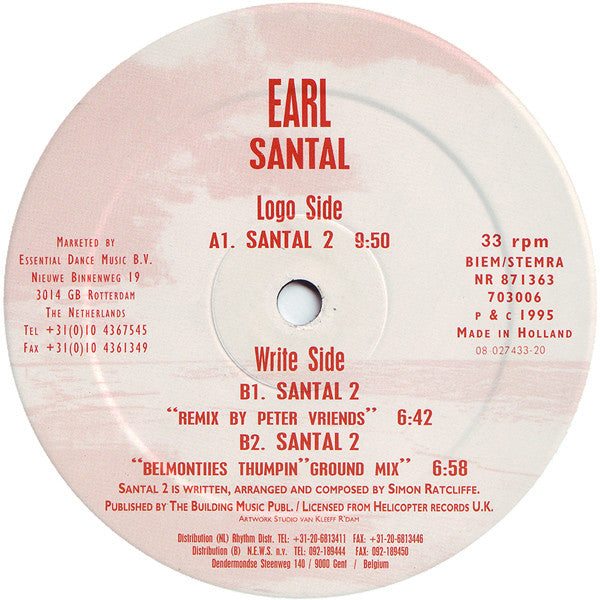 Earl : Santal (12")
