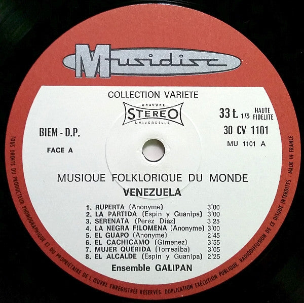 Ensemble Galipan : Venezuela (LP, RP)