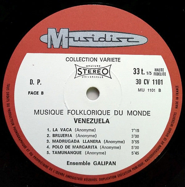 Ensemble Galipan : Venezuela (LP, RP)