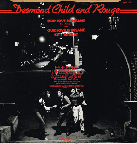 Desmond Child And Rouge : Our Love Is Insane (12")
