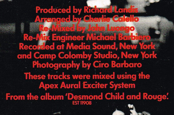 Desmond Child And Rouge : Our Love Is Insane (12")