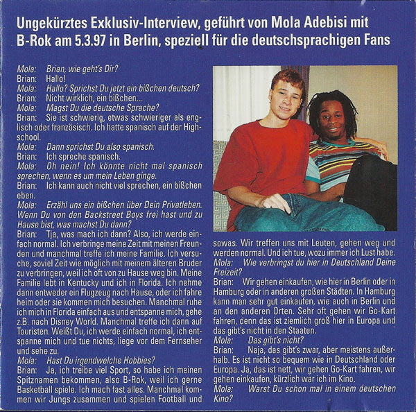 Backstreet Boys : Shape-CD B-Rok (CD, Shape, Ltd)