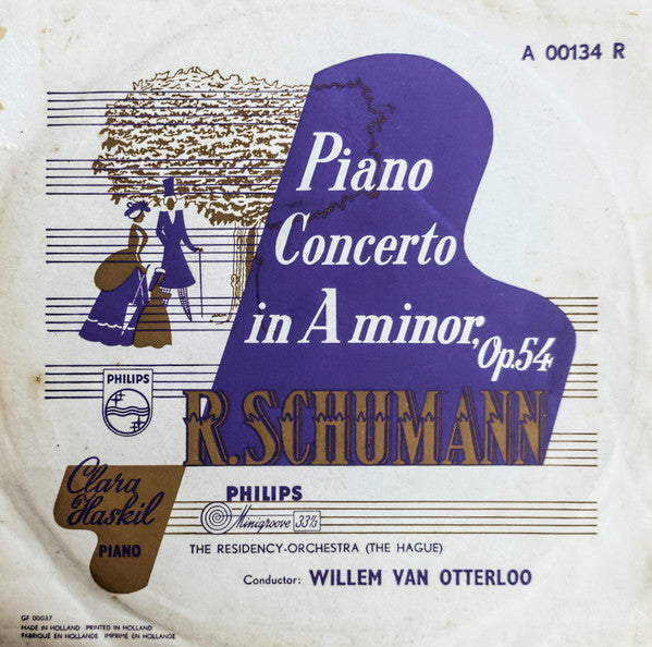 Robert Schumann, Clara Haskil, Residentie Orkest, Willem Van Otterloo : Piano Concerto In A Minor, Op. 54 (10", Mono)