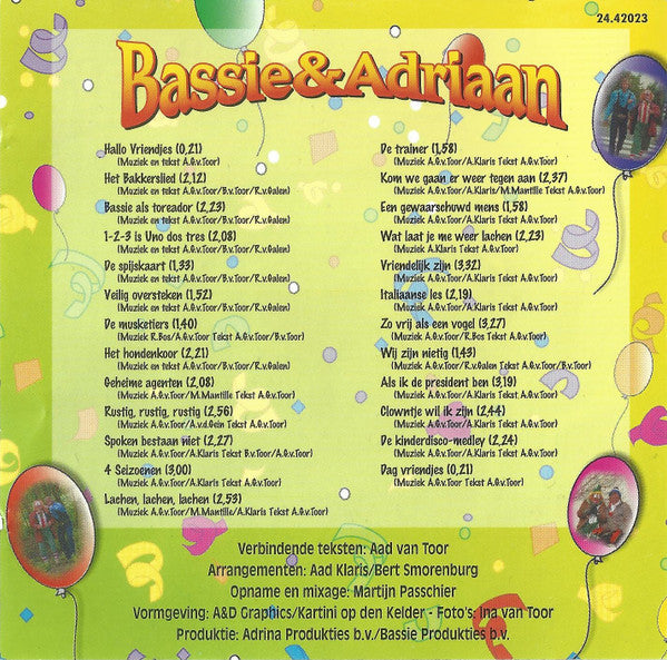 Bassie & Adriaan : Met 25 Liedjes - 25 Jaar Feest (CD, Comp)