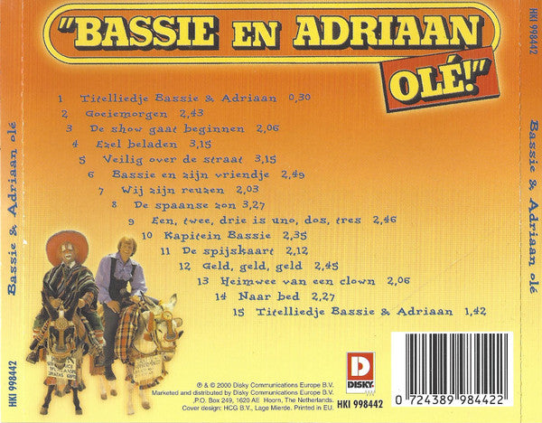 Bassie & Adriaan : Olé! (CD, Album, RE)