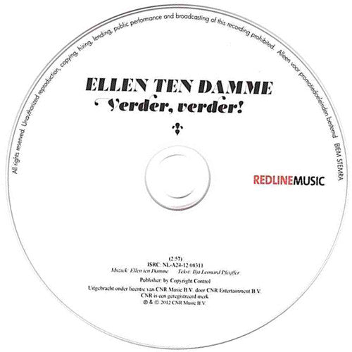 Ellen ten Damme : Verder, Verder! (CDr, Single)