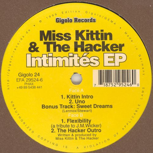 Miss Kittin & The Hacker : Intimités EP (12", EP)