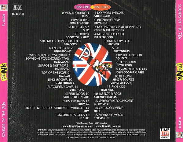 Various : Sounds Of The 70s - Punk (2xCD, Comp)