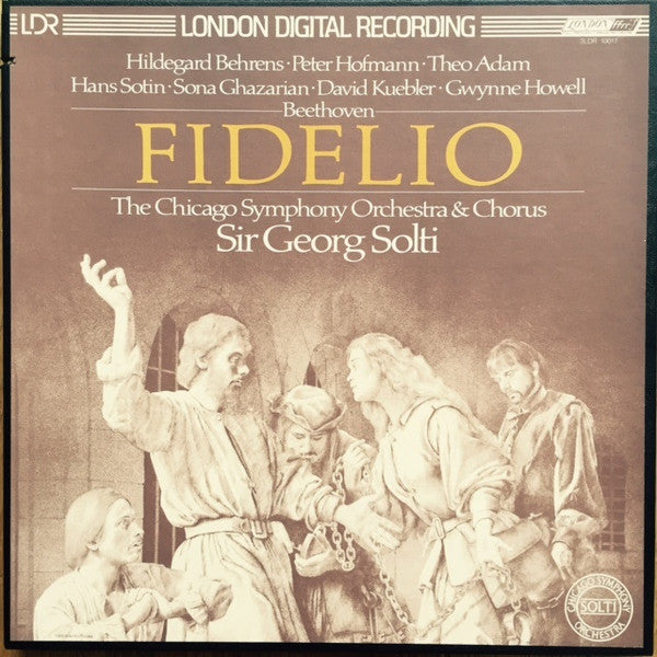 Ludwig Van Beethoven / Hildegard Behrens, Peter Hofmann ⋅ Hans Sotin ⋅ Theo Adam ⋅ Sona Ghazarian ⋅ David Kuebler ⋅ Gwynne Howell, Chicago Symphony Orchestra & Chicago Symphony Chorus , Conducted By Georg Solti : Fidelio (3xLP, Album + Box, Aut)