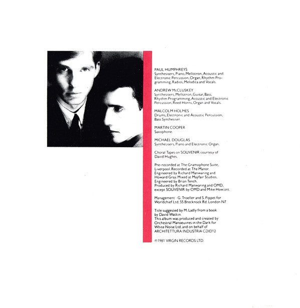 Orchestral Manoeuvres In The Dark : Architecture & Morality (CD, Album, RE)