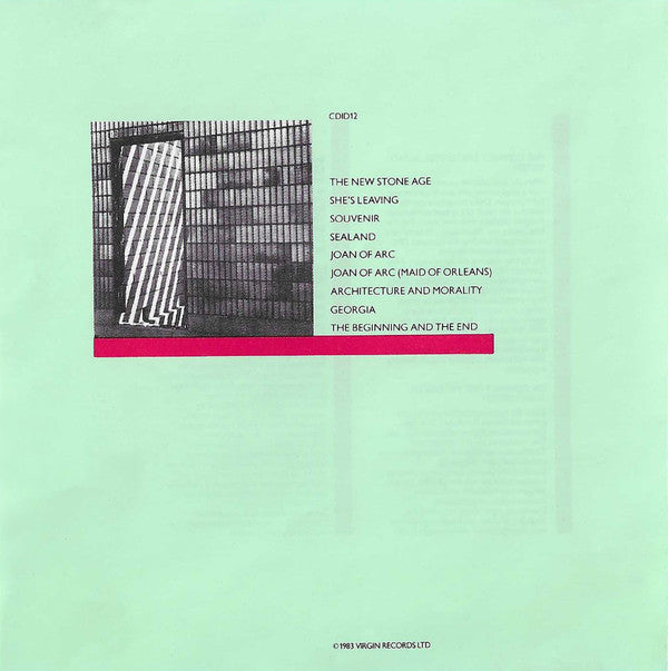 Orchestral Manoeuvres In The Dark : Architecture & Morality (CD, Album, RE)