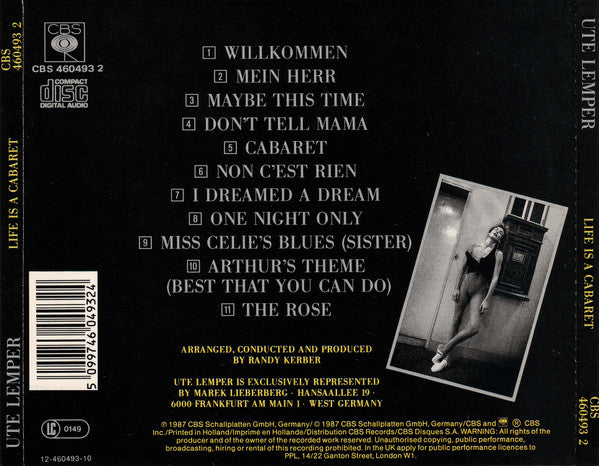 Ute Lemper : Life Is A Cabaret (CD, Album)