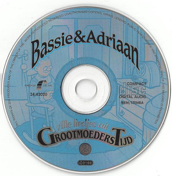 Bassie & Adriaan : 60 Liedjes Uit Grootmoederstijd 2 (CD, Album)