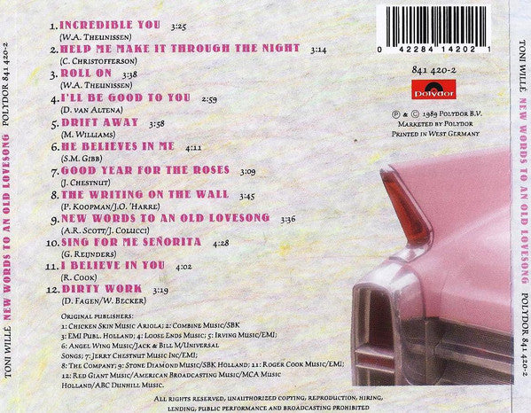 Tony Willé (2) : New Words To An Old Lovesong (CD, Album)