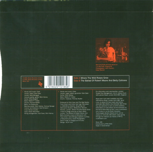 Nick Cave & The Bad Seeds + Kylie Minogue : Where The Wild Roses Grow (7", Single)