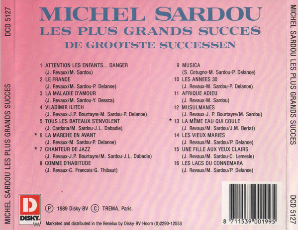 Michel Sardou : Les Plus Grands Succès / De Grootste Successen (CD, Comp)